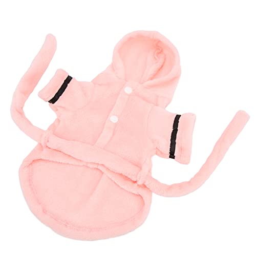 Shanrya Puppy Hooded Pyjama, Haustier Bademantel Plüsch für Katzen für Hunde(L) von Shanrya