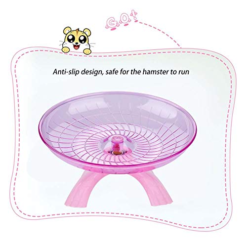 Silent Exercise Spinner Große Radrolle Radrolle Sicher Langlebig Anti-Rutsch für Übung Heimhamster(Pink) von Shanrya