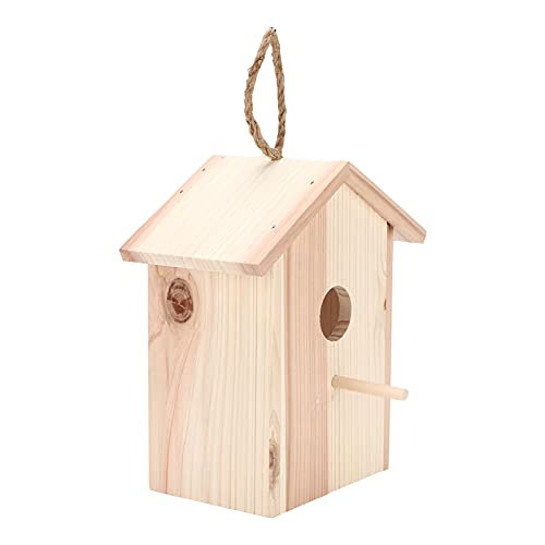 Vogelhaus aus Holz für den Außenbereich, Vogelhaus aus Holzfenster, Gute Schalldämmung, kühl im Sommer und warm im Winter, für Zuhause, Garten, Hof, Außenbereich von Shanrya