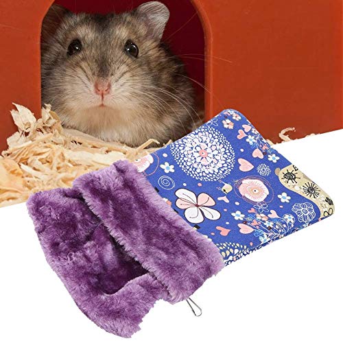 Warmer Hamster-Schlafsack, mit Haken-Hamster-Nest, Hausbett-Nerzzuckersegelflugzeug für Eichhörnchenhamster(small) von Shanrya