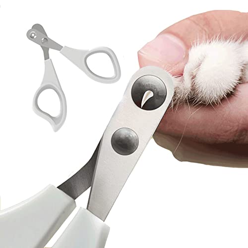 SharpCost Cat Nail Clippers with Round Cut Holes Safety Guard and Nail Cover Set for Cats, Birds, Reptiles and Small Animals - Professional paw Trimmer Set for Novice pet Families von Trumoon