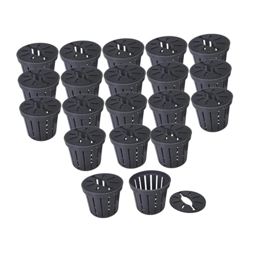 Sharplace 20 -fache Net Pots Hydroponische Pflanzkorb im Innenbereich Hochleistungsseitig vielseitige Geschenke im Freien Hydroponik -System liefert, Schwarz Sharplace 20 -fache Net Pots Hydroponische Pflanzkorb im Innenbereich Hochleistungsseitig vielseitige Geschenke im Freien Hydroponik -System liefert, Schwarz von Sharplace