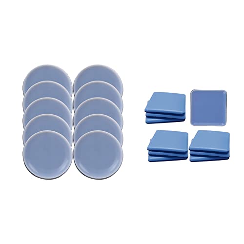 Sharplace 20er Set Gleitpad Möbelunterlage, blau 50mm und blau 25x25mm von Sharplace