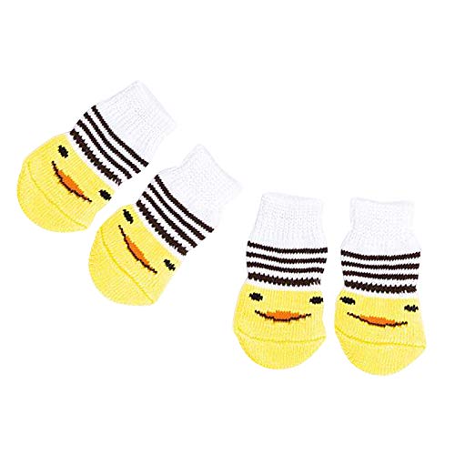 Sharplace 4 Bezaubernde Katze Hündchen Hund Socken Pfotenschutz, XL Bär von Sharplace