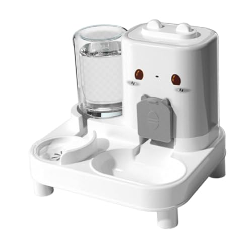 Sharplace Automatischer Futter- und Wasserspender für Katzen, automatischer Futter- und Wasserspender für Haustiere, tragbarer kompakter Hundenapf, Futternapf, Weiß Sharplace Automatischer Futter- und Wasserspender für Katzen, automatischer Futter- und Wasserspender für Haustiere, tragbarer kompakter Hundenapf, Futternapf, Weiß von Sharplace