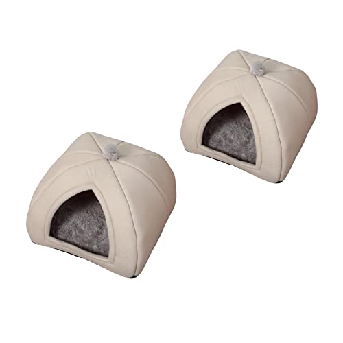 Sharplace Gemütliches Haustierbett für Hunde und Katzen - Weiches Nest für erholsamen Schlaf, Grau L M von Sharplace