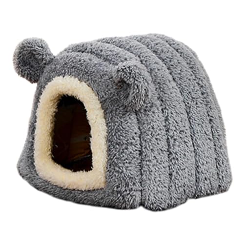 Sharplace Hamsterbett, Versteck, Haus, warme, rutschfeste Hütte, Meerschweinchenhaus, Nest für Ratten, Dwraf, Hamsterkäfig-Zubehör, Grau Sharplace Hamsterbett, Versteck, Haus, warme, rutschfeste Hütte, Meerschweinchenhaus, Nest für Ratten, Dwraf, Hamsterkäfig-Zubehör, Grau von Sharplace