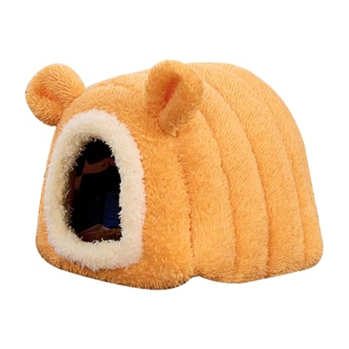 Sharplace Hamsterbett, Versteck, Haus, warme, rutschfeste Hütte, Meerschweinchenhaus, Nest für Ratten, Dwraf, Hamsterkäfig-Zubehör, Orange Sharplace Hamsterbett, Versteck, Haus, warme, rutschfeste Hütte, Meerschweinchenhaus, Nest für Ratten, Dwraf, Hamsterkäfig-Zubehör, Orange von Sharplace