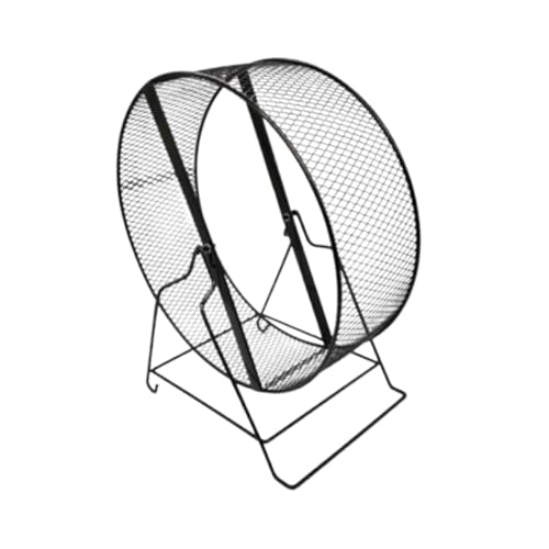 Sharplace Hamsterrad -Meerschweinchen -Joggingrad stabil mit Rack Stummschaltrad für Eichhörnchen Ratten Rennmäuse Mäuse aufrechterhalten Hamster, 32cm von Sharplace