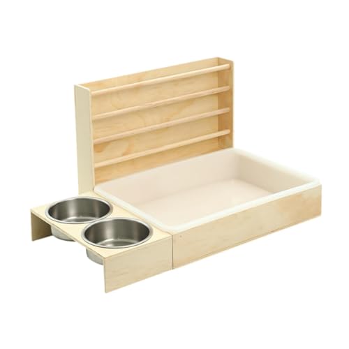 Sharplace Heu-Futterspender aus für Kaninchen, Heuhalter für Häschen mit 2 Schüsseln und Katzentoilette, Futterfütterung, Heimtierbedarf für Häschen, Style A Sharplace Heu-Futterspender aus für Kaninchen, Heuhalter für Häschen mit 2 Schüsseln und Katzentoilette, Futterfütterung, Heimtierbedarf für Häschen, Style A von Sharplace