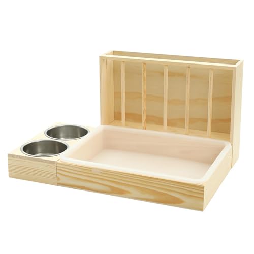Sharplace Heu-Futterspender aus für Kaninchen, Heuhalter für Häschen mit 2 Schüsseln und Katzentoilette, Futterfütterung, Heimtierbedarf für Häschen, Style B Sharplace Heu-Futterspender aus für Kaninchen, Heuhalter für Häschen mit 2 Schüsseln und Katzentoilette, Futterfütterung, Heimtierbedarf für Häschen, Style B von Sharplace