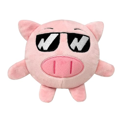 Sharplace Hüpfball in Form eines rosa Schweins, elastischer Ball, tragbar, für kleine, mittelgroße und große Hunde, klingendes Haustier, von Sharplace