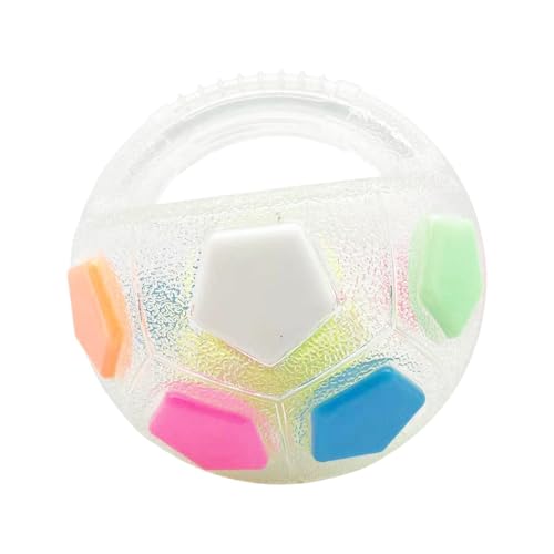 Sharplace Hunde Fußball Ball Interactive Ball Squeaky Floatable Pet Football für Tug of Wars Dog Tug Toy für kleine mittelgroße Welpen trainiert, Transparent von Sharplace