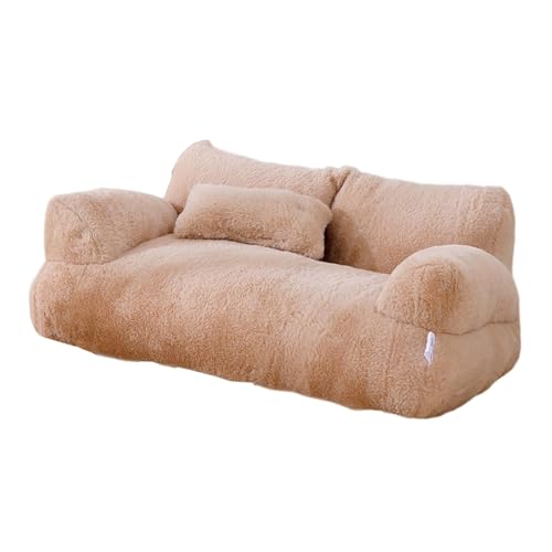 Sharplace Katzensofa, Haustiersofa, Haustiersofa, rutschfeste Unterseite, bequemes, langlebiges Katzenschlafbett, Mini-Hundecouchsofa für Katzen und Hunde, Kaffee von Sharplace