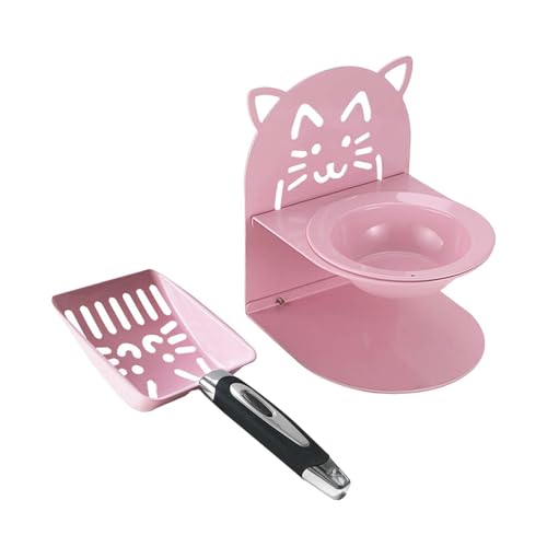 Sharplace Katzenstreuschaufel, erhöhter Katzennapf, Haustierbedarf, Haushalt, ergonomisch, Abnehmbarer Futterspender, Kotsiebung für drinnen und draußen, Rosa Sharplace Katzenstreuschaufel, erhöhter Katzennapf, Haustierbedarf, Haushalt, ergonomisch, Abnehmbarer Futterspender, Kotsiebung für drinnen und draußen, Rosa von Sharplace