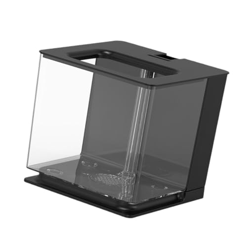 Sharplace Mini-Betta-Aquarium, kleines Fischaquarium, Mini-Schüssel, Schwarz von Sharplace