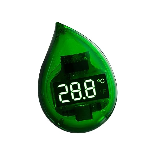 Sharplace Präzises LED-Display für Aquarien, Digitales Thermometer für genaue Temperaturmessung, Grün von Sharplace