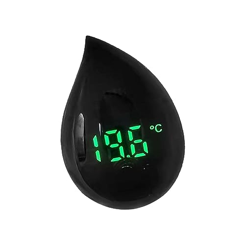 Sharplace Präzises LED-Display für Aquarien, Digitales Thermometer für genaue Temperaturmessung, Schwarz von Sharplace