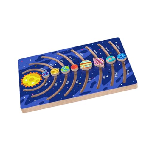 Sharplace -Puzzle, Brett, Vorschul-Weltraum-Lernspielzeug, Montessori-Spielzeug, Weltraum-Planeten-Puzzle-Spielzeug von Sharplace