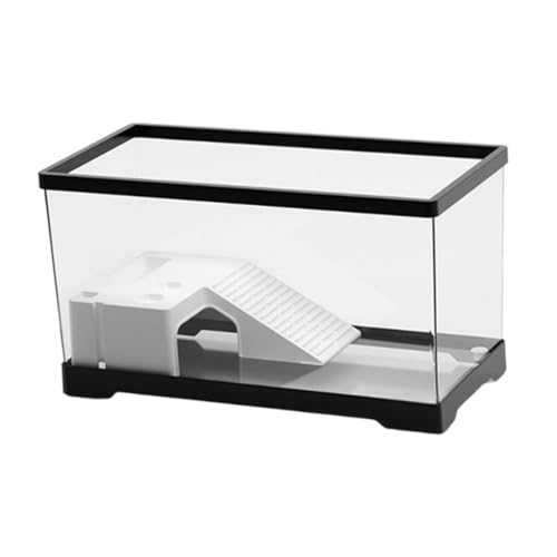 Sharplace Schildkrötenbecken, Aquarium, Schildkröten-Terrarium, Schildkrötengehäuse, Brutbereich, Ruhebereich, Stabiler Multifunktionsbereich, großes Schwarz von Sharplace