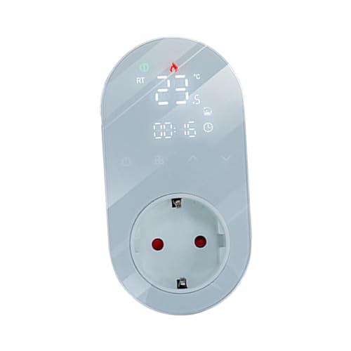 Sharplace Temperaturgesteuerter Auslassstecker, digitaler Temperaturregler, Thermostat für Hintergrundbeleuchtung, LCD-Bildschirm, Bauernhof, Aquarium, Weiß von Sharplace