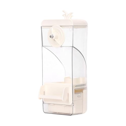 Sharplace Vogelkäfig -Feeder Hanging Feeding Station Clear Anti Spritzer Part FORING Feeder Food Container für Finch -Sicht, Weiß von Sharplace