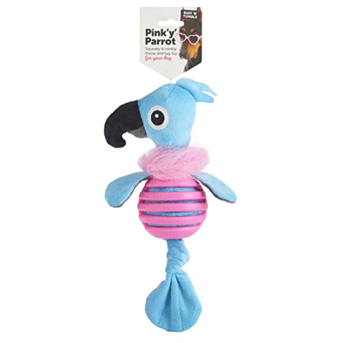 SHARPLES Pink Y Parrot Hundespielzeug von Sharples