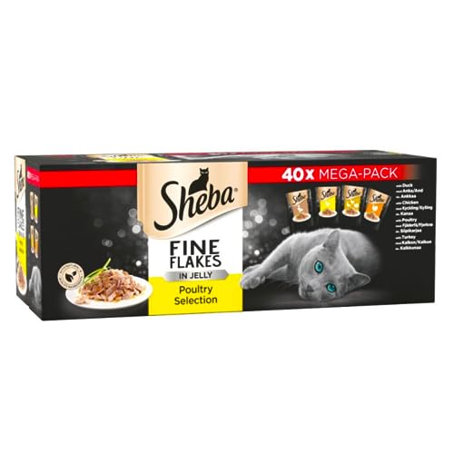 Mars - Sheba Pouch Fine Flakes Poultry 40 pack - 40pk - EU/UK von Sheba