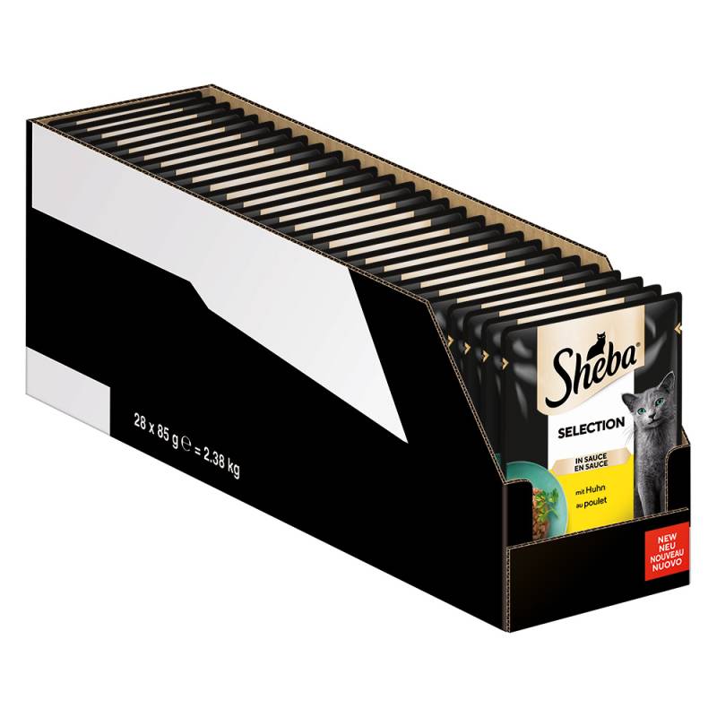 Megapack Sheba Varietäten Frischebeutel 28 x 85 g - Selection in Sauce mit Huhn von Sheba