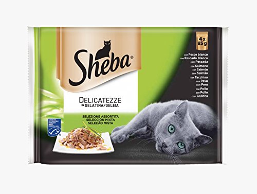 Original Sheba Mix Pescado Y Carne Gelatina 4X85Gr (13Uds) von Sheba