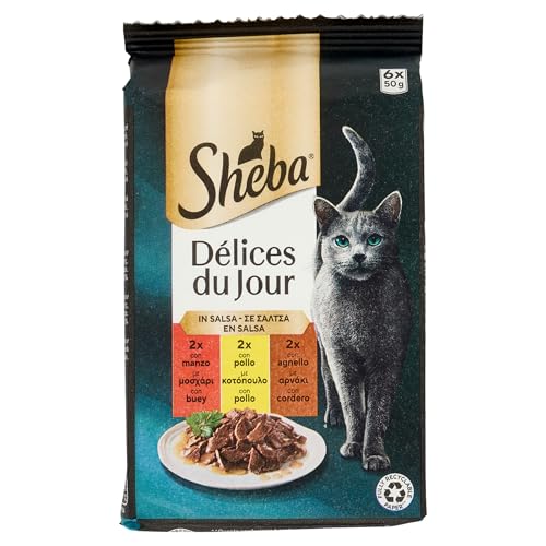 SHE DDJ Rindfleisch Lamm Huhn Sauce 6x50g von Sheba