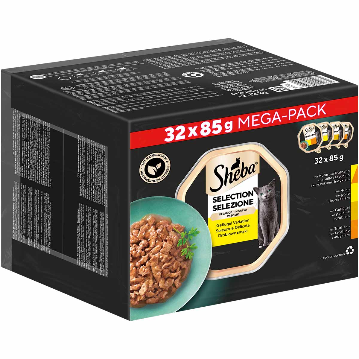 SHEBA® Geflügel Variation in Sauce 32x85g von Sheba