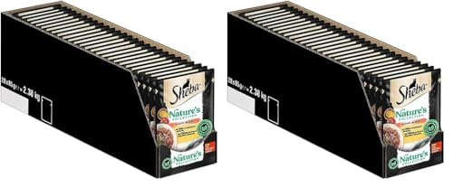 SHEBA Nature's Collection in Sauce - Hochwertiges Katzennassfutter mit Huhn im Portionsbeutel - 28 x 85g (Packung mit 2) von Sheba