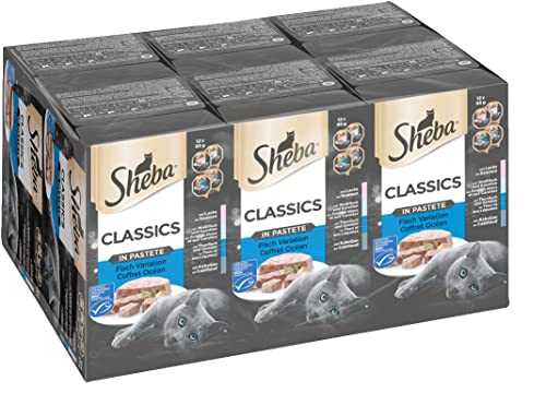 SHEBA Schale Multipack Classics in Pastete Fisch Variation MSC 6 x 12 x 85g von Sheba
