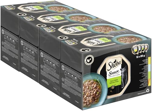 SHEBA Schale Multipack Sauce Collection Feine Vielfalt 4x12x85g von Sheba