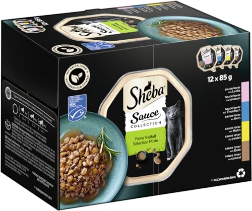 SHEBA Schale Multipack Sauce Collection Feine Vielfalt MSC 1 x 12x85g von Sheba