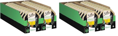 SHEBA Schale Nassfutter für Katzen Nature’s Collection in Sauce mit Huhn 2 x 11 x 85g (Packung mit 2) von Sheba