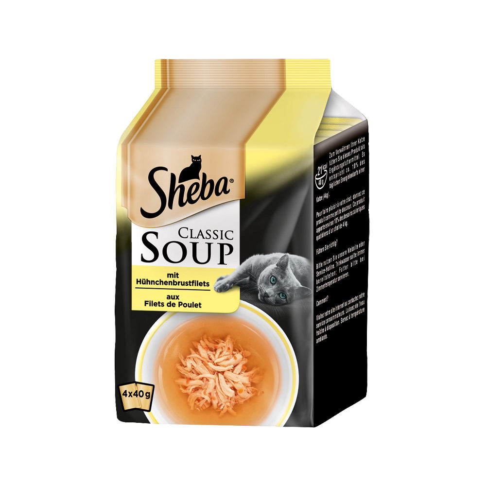 Sheba Classic Soup Hühnchenbrustfilets - Multipack - 16 x 40 g von Sheba