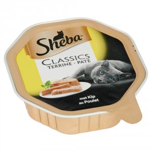 Sheba Classics Paté mit Huhn Katzen-Nassfutter (Schale 85 g) Per 22 (22 x 85 g) von Sheba