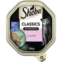 Sheba Classics Nassfutter Katze Adult, in Pastete 22x85g Lachs von Sheba