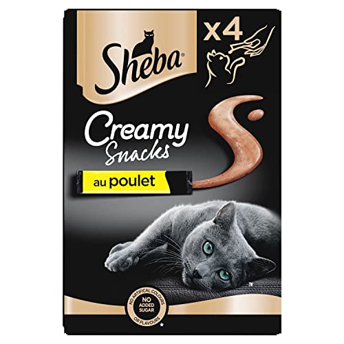 Sheba Creamy Snacks mit Huhn, 4 x 12 g von Sheba