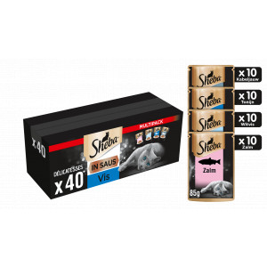 Sheba Délicatesse Fisch in Sauce Katzen-Nassfutter Multipack (Beutel 85 g) 1 Packung (40 x 85 g) von Sheba