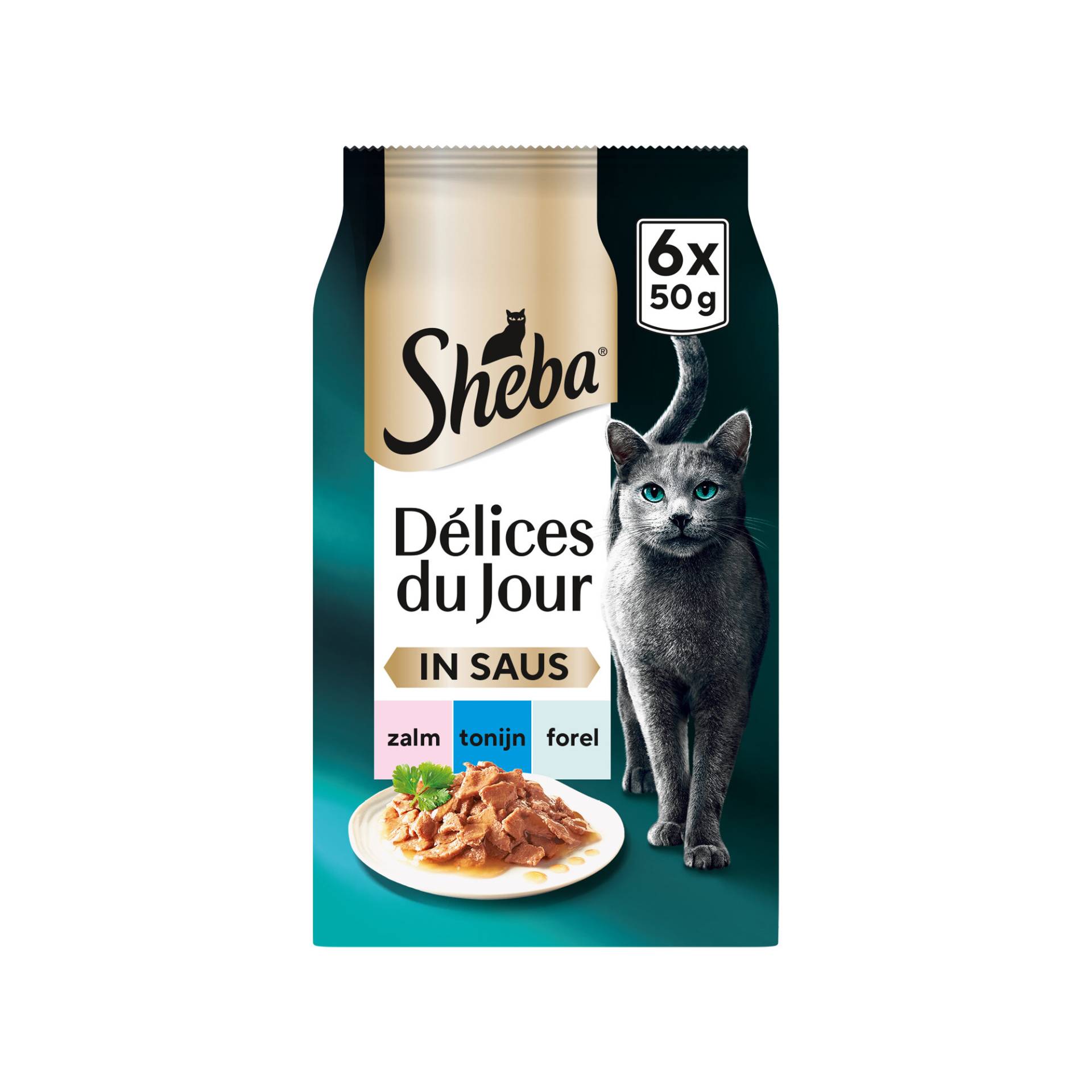 Sheba Délices du Jour in Sauce - Lachs, Thunfisch und Forelle Sheba Délices du Jour in Sauce - Lachs, Thunfisch und Forelle von Sheba