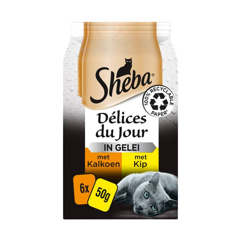 Sheba Délices du jour Pute und Huhn in Gelee - 12 x 50 gram von Sheba