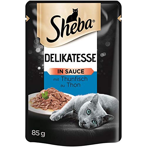Sheba Delikatesse mit Thunfisch in Sauce | 24 x 85g Katzenfutter von Sheba