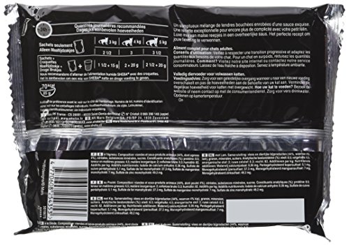 Sheba® Mini-Saucennetze Saucen-Selektion Le Boucher Frischebeutel für ausgewachsene Katzen, 4 Sorten, 13 x (4 x 85 g) von Sheba