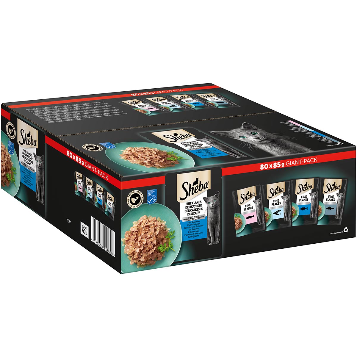 Sheba Multipack Delikatesse in Gelee Fisch Variation 80x85g von Sheba