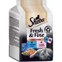 Sheba Multipack Fresh & Fine in Sauce mit Thunfisch und Lachs 6x50g von Sheba