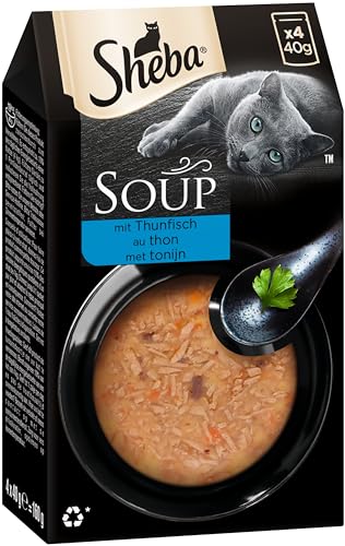 Sheba Multipack Soup - Katzennassfutter im Portionsbeutel - Thunfisch - 40 x 40g von Sheba