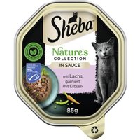 Sheba Nature´s Collection 22 x 85g in Sauce Lachs mit Erbsen von Sheba